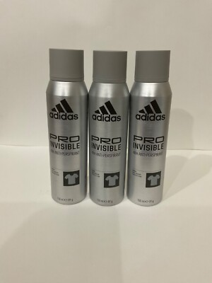 ADIDAS PRO INVISIBLE for Men 48hr ANTI- PERSPIRANT BODY SPRAY 150 ml (3 Pack)