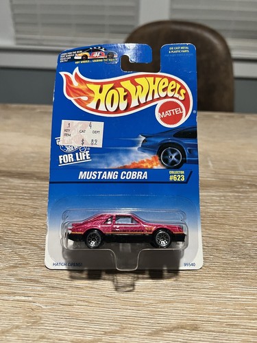 Mustang Cobra, 1997 Collector #623, Metalflake Pink W/rare 5sp Wheels