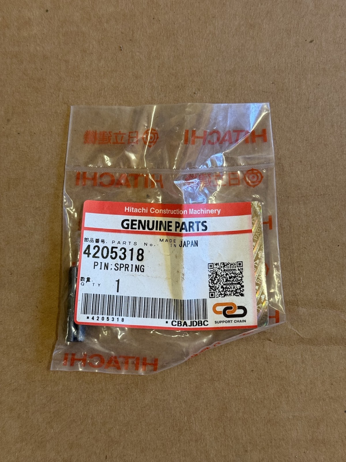 ​New NOS Genuine OEM Hitachi Pin Spring 4205318
