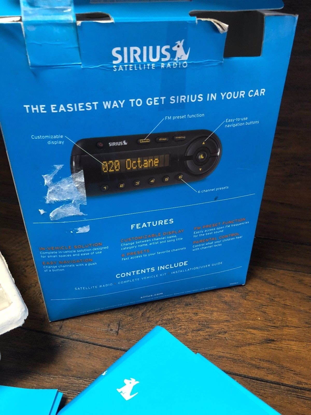 22824 NEW IN BOX Sealed ~ SIRIUS Satellite Radio Inv2 S12TK1 w/ Car Install