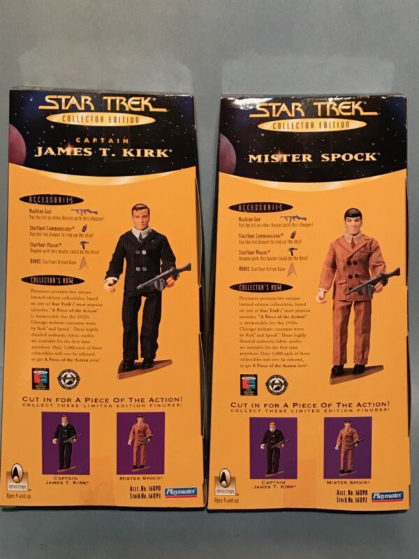 STAR TREK A PIECE OF THE ACTION 9” DELUXE KIRK & SPOCK