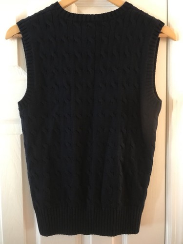 NWT~ Polo Ralph Lauren Kids Boy's Sleeveless Cable Sweater Vest Sz M ( 10 - 12 )