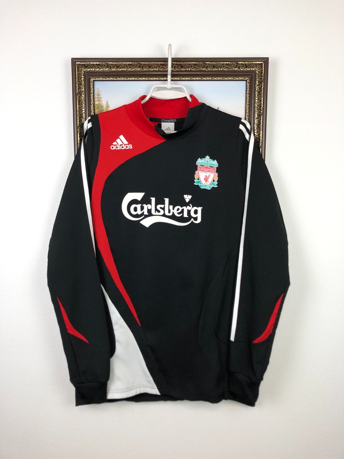 Vintage Adidas Liverpool Football Train Sweatshirt Soccer