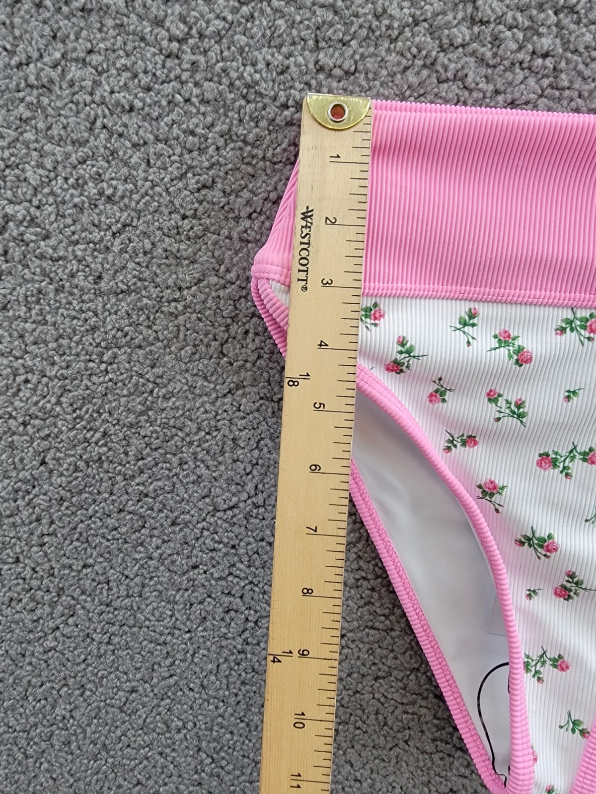 Beach Riot Emmy Bikini Bottom Women's XS Peony Blossom Floral Elastic Waist - Picture 8 of 17