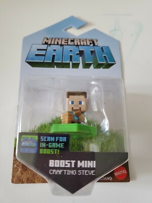 NIP Minecraft: Earth Boost Mini Crafting Steve - Scan for in-game boost! 