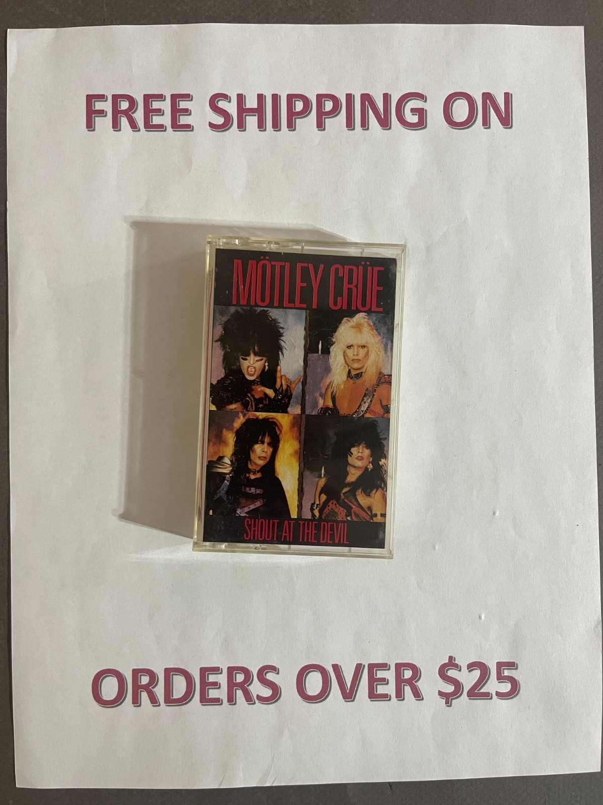 Language:MOTLEY CRUE SHOUT AT THE DEVIL:$1 and UP 80s 90s METAL Buy $25 get free shipping CASSETTE TAPES BUILD YOUR LOT