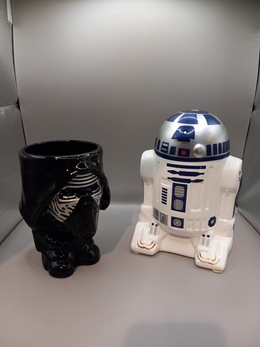 Star Wars Ceramic Bank R2-D2 & Darth Vader Candle Holder | eBay