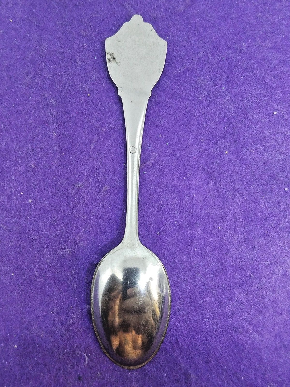 RHODE ISLAND SOUVENIR SPOON VINTAGE MINIATURE ENAMEL TOP