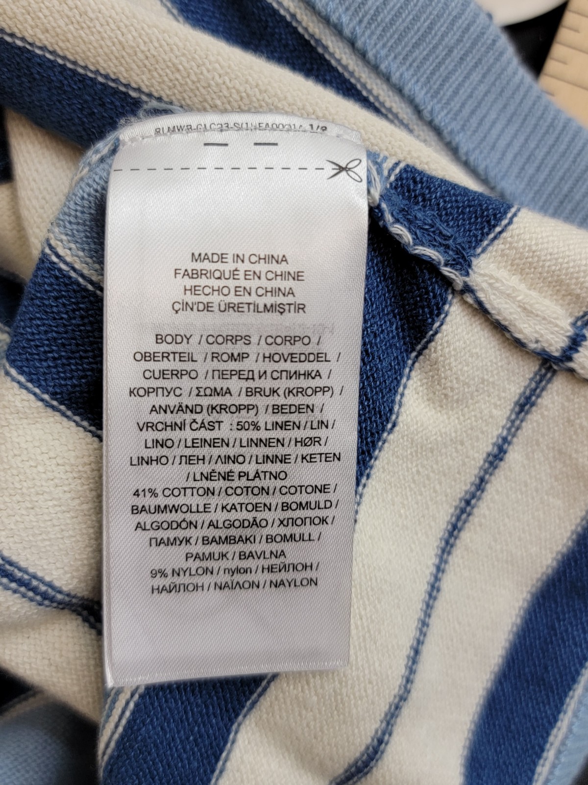 Lauren Ralph Lauren Striped Off-the-Shoulder Sweater Top Women L Multi Pullover - Picture 15 of 17
