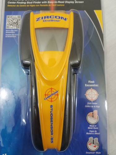 Zircon i65 One Step STUD SENSOR • LCD SCREEN • CENTER FINDING • Need Batteries