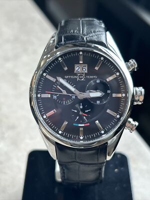new officina del tempo race ii black dial chronograph watch ot10411100bm 255972965735