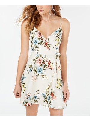 Женское коктейльное мини-платье А-силуэта на тонких бретельках цвета слоновой кости TRIXXI 13