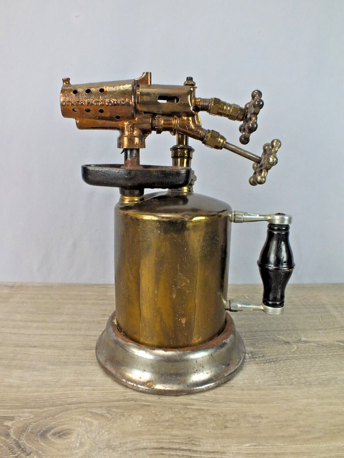 BLOW UP 田名網敬一 1963-1974 Antique Brass Blow Torch Welding Soldering Gas Tool Vintage