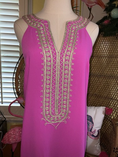Pre-owned Lilly Pulitzer Sandrah Maxi Dress Wild Fuchsia ? $298 Size 4