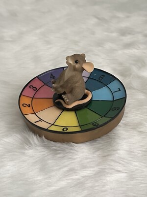 FITZ & FLOYD Charming Trails Let s Play Fortune Wheel Resin Figurine