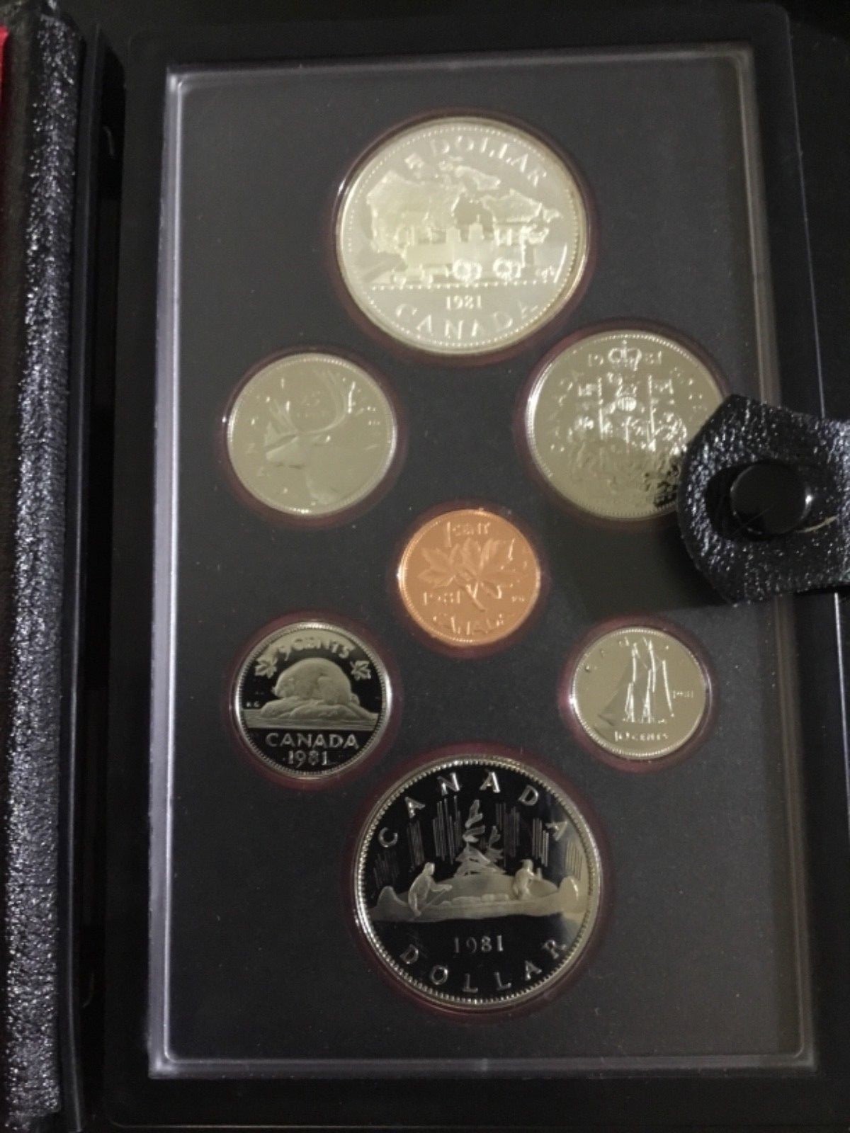 Canada 1981 Train Double Dollar Proof Coin Set with COA