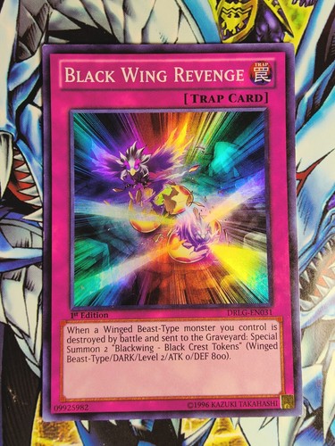 Yu-Gi-Oh! Black Wing Revenge  DRLG-EN031 1st Edition Super Rare NM