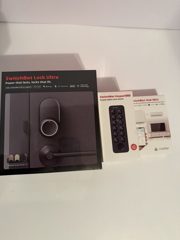Switchbot Smart Lock Ultra with Keypad, Fingerprint Door, and Hub