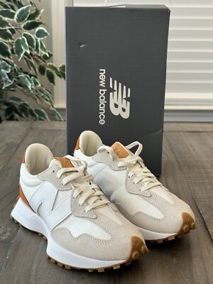 New Balance 327 Women's US 7 Medium Lifestyle Sneakers White Brown Style WS327RA