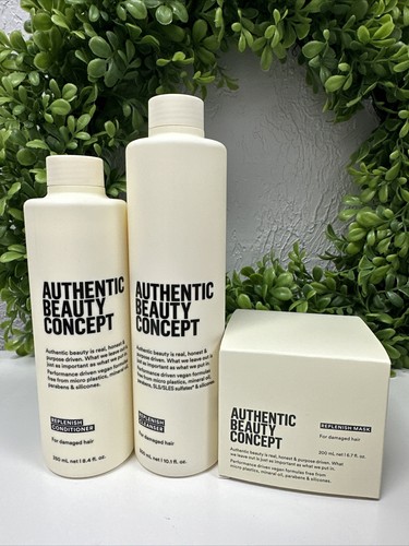 Authentic Beauty Concept Replenish Cleanser, Conditioner