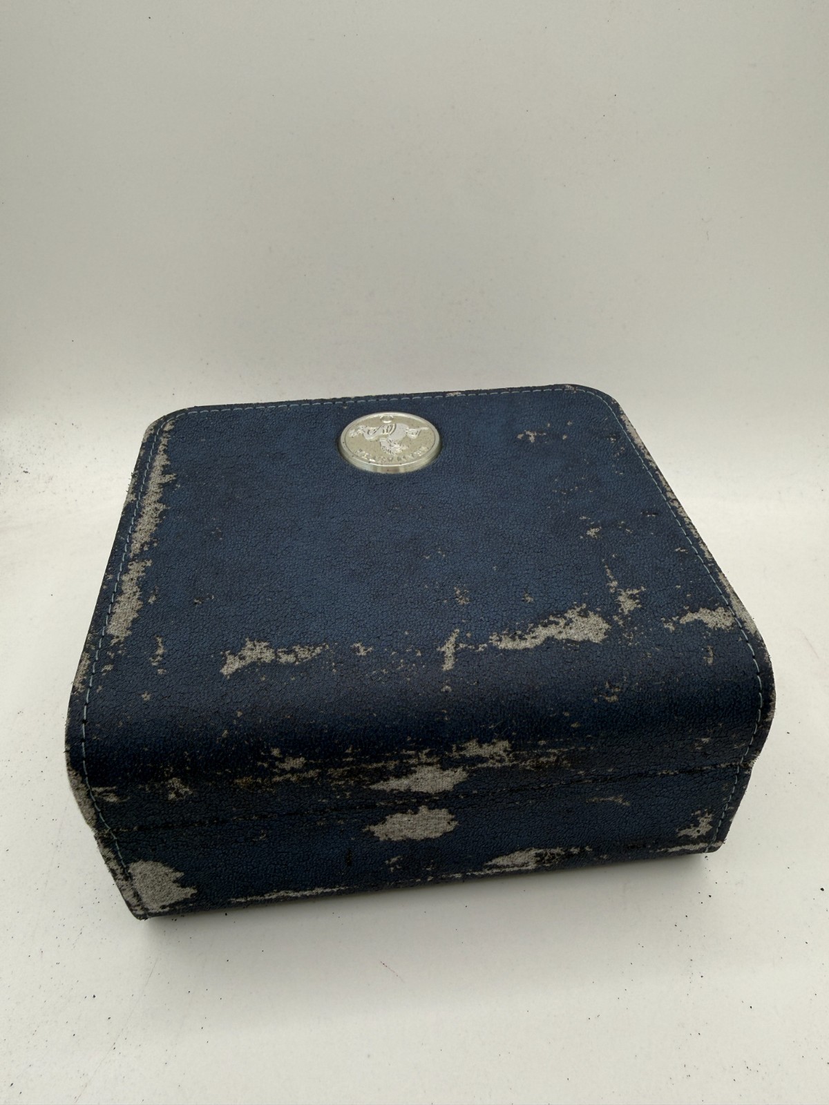 GENUINE OMEGA WATCH BOX BLUE SEAMASTER JACQUES MAYOL 2001