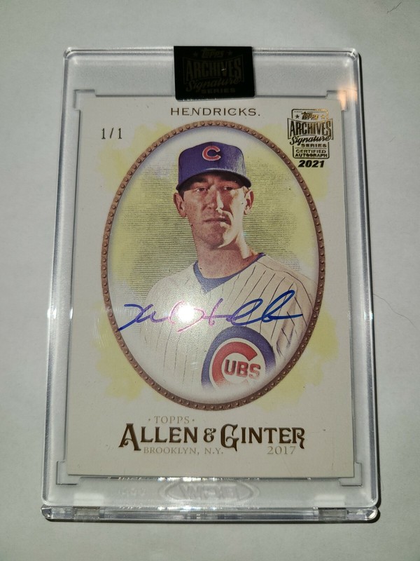 kyle hendricks autographed baseball