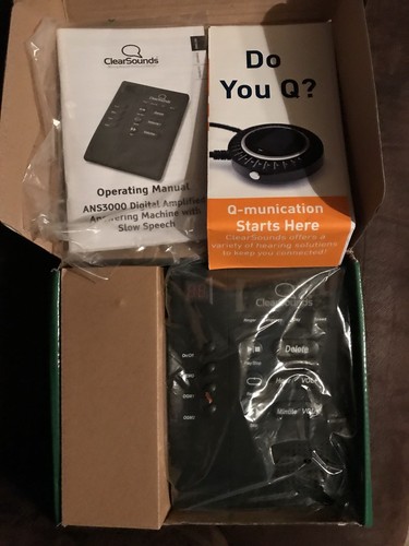 Answering Machine With Slow Speech Digital Amplified