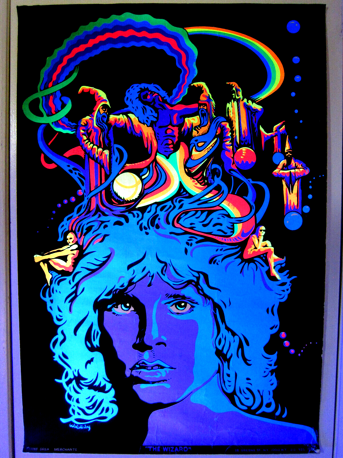✓✓RARE✓✓ORIGINAL✓1969✓THE WIZARD✓JIM MORRISON✓BLACKLIGHT