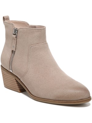 Женские ботильоны DR SCHOLLS бежевого цвета Goring Lawless с миндалевидным носком на блочном каблуке 8,5 М