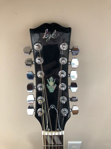 Vintage Lyle DOVE Japan Acoustic 12 string Gibson Lawsuit Era AMAZING ACTION!