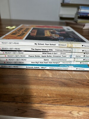 Ready Set Read Books Set Of 7 Early Readers Vintage Hard Cover