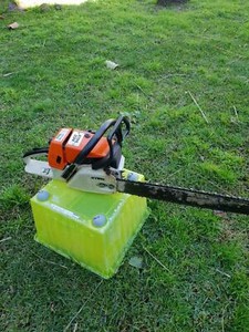 chainsaw stihl professional camberwell muffler been clutch opened burner incorrectly condition had very cover good