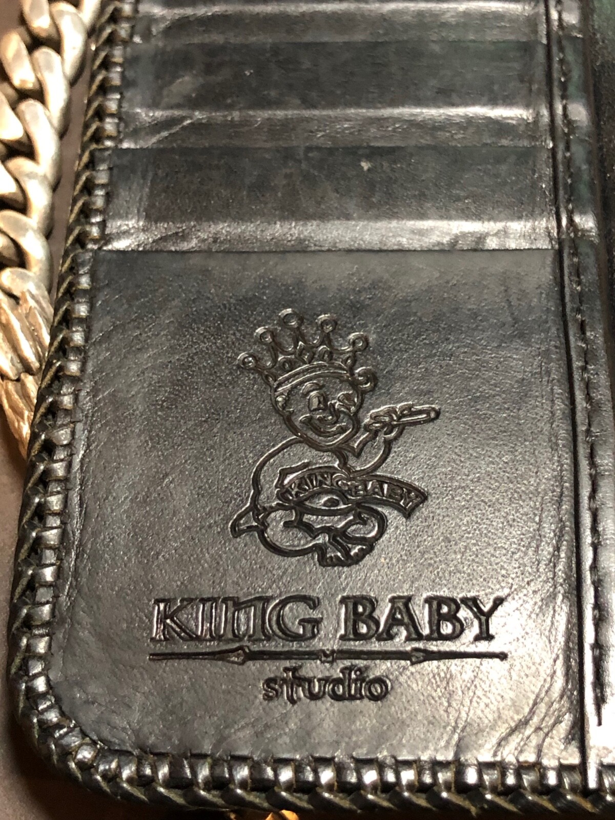 King Baby Studio Vintage Biker Wallet (Chain Sold Separately)
