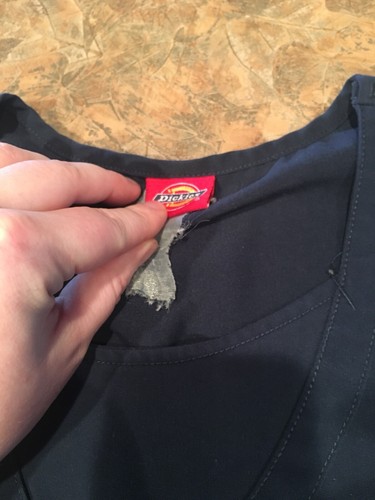 Women's Dickies Xtreme Stretch Scrubs Set, medium Navy, V Top READ