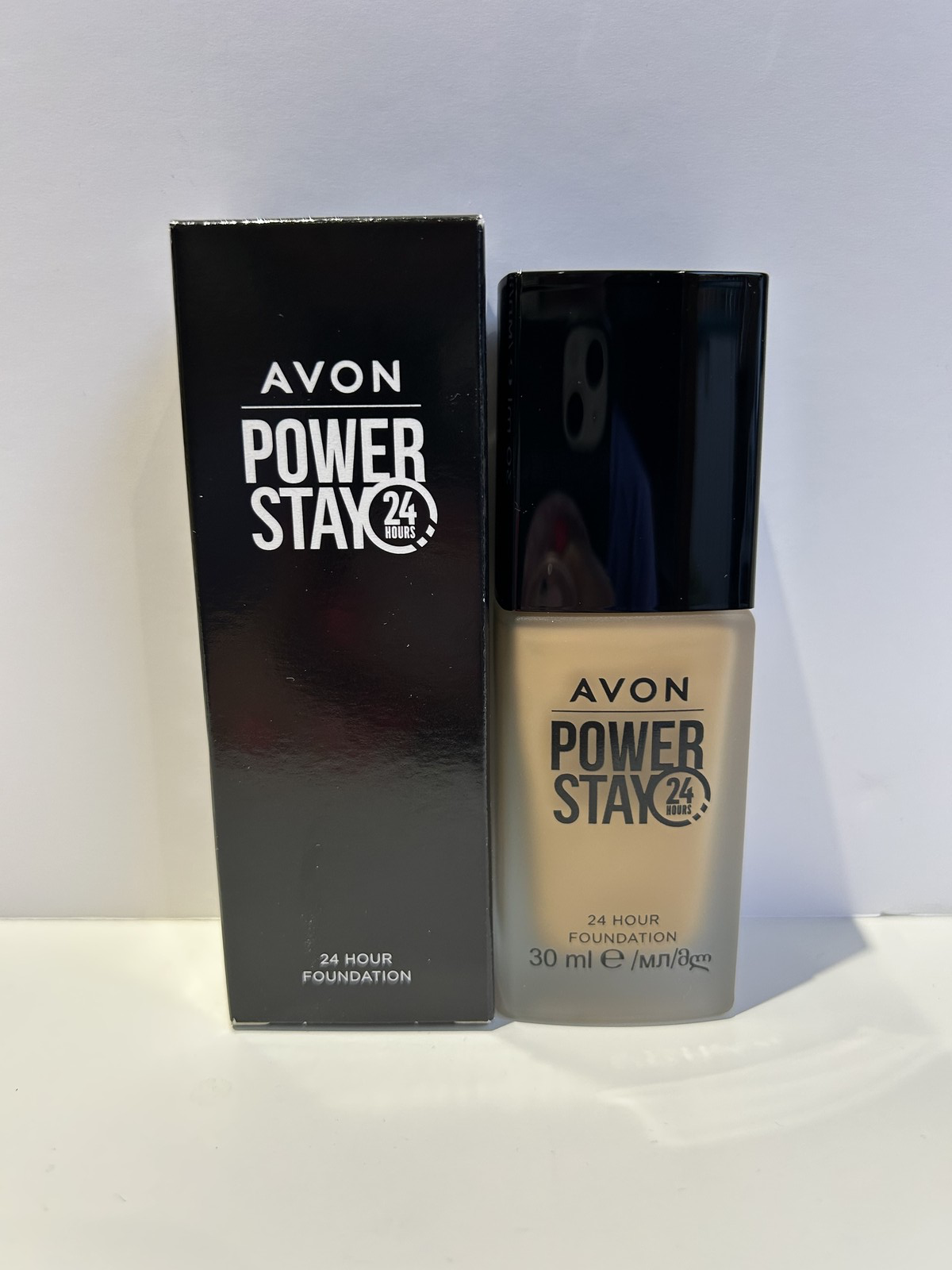 Avon Power Stay Foundation 245N Natural Beige 24hr Longwear 30ml