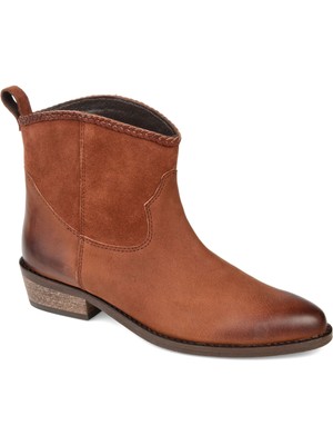 

КОЛЛЕКЦИЯ JOURNEE Женские коричневые ботильоны с биркой на спине Carmela Almond Boots 7,5 M, Коричневый, CARMELA-BOOTIE