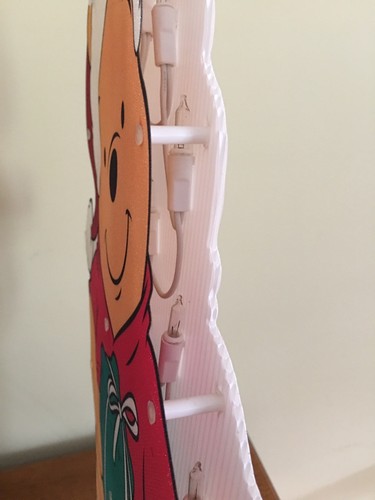 2009 Disney Light up Glitter Winnie the Pooh Indoor Outdoor Christmas Decor