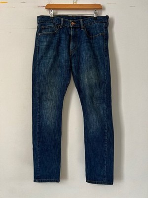 Levi's 510 Jean Blue Denim 34x32 Skinny Leg Grade B #573