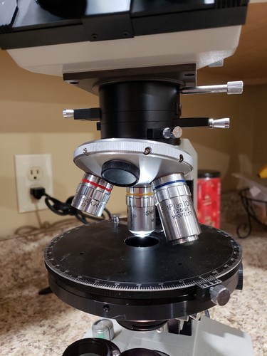 MEIJI ML POL Polarizing Trinocular Microscope Asbestos Wedge COMPENSATORS