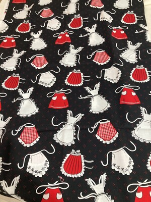 West 22nd ''APRON TOSS'' #3129 Fabric Retired RARE- 1 yard x 44 Quilt Craft Aprons