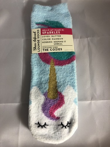 Bath & Body Works Mermaid & Unicorn Shea Infused Lounge Socks *NEW* Free Ship