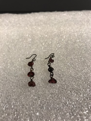 Blythe Doll Earrings, New By SoulsFireDesigns, Long Gemstone, Garnet Earrings