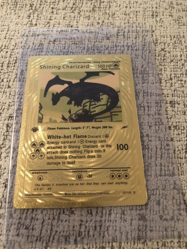 Rare 1st Edition Gold Shining Charizard Neo Destiny 107/105 Rare 1st Edition Gold Shining Charizard Neo Destiny 107/105