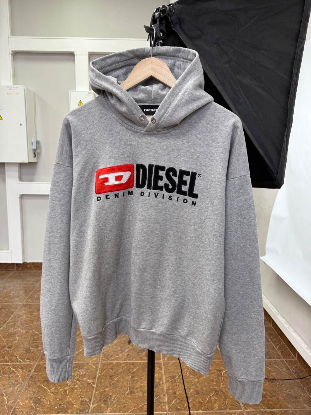 希少品　Y2K Archive Diesel l Logo Boston Diesel Vintage Y2K Big Logo Long Sleeve Top T-Shirt Womens