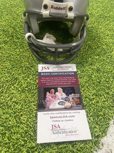 Marcus Allen Signed Raiders Mini Helmet Jsa Auto