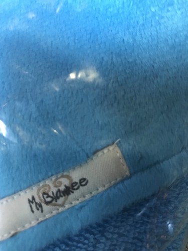 My Blankee Organic Newborn Towel With Hood-blue