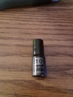 Stanley  10 mm x 3/8'' Dr Deep  Socket 12 Point # 72-561B  Black 
