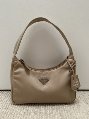 prada nylon beige
