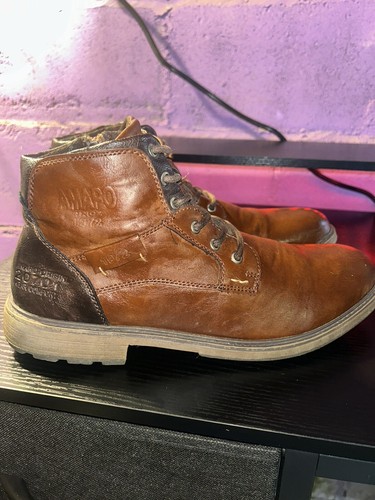 AMAPO Men's Oxfords Boots,Casual Mid-Top Dress Boot for Men,Ankle Motorcycle Men