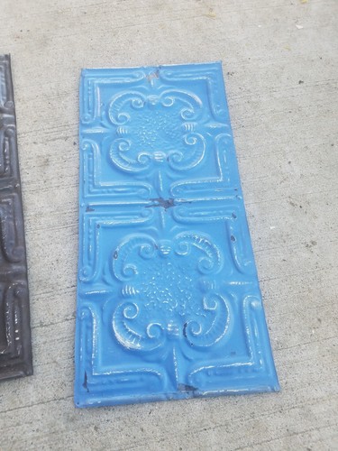 Lot of (2) Vintage ceiling tin 24x12 inches